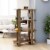 vidaXL Book Cabinet/Room Divider Smoked Oak 31.5 x11.8 x48.6 Perspective: front
