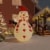 vidaXL Inflatable Snowman with LEDs 12 ft Perspective: front
