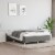 vidaXL Bed Frame Dark Gray 53.9 x74.8  Full Fabric Perspective: front