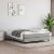 vidaXL Box Spring Bed Frame Light Gray 53.9 x74.8 Full Fabric Perspective: front