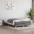 vidaXL Box Spring Bed Frame Dark Gray 53.9 x74.8  Full Fabric Perspective: front