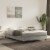 vidaXL Box Spring Bed Frame Light Gray 53.9 x74.8  Full Velvet Perspective: front