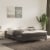 vidaXL Box Spring Bed Frame Dark Gray 53.9 x74.8  Full Velvet Perspective: front