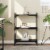 vidaXL Bookcase 3-Tier Black 23.6 x11.8 x33.9 Engineered Wood Perspective: front