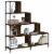 vidaXL Bookcase 4-Stair Smoked Oak 54.7 x13.2 x58.7 Engineered Wood Perspective: front