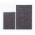 34, 24 Inch Rectangular Cotton Washable Bath Rug, Set of 2, Platinum Gray -Saltoro Sherpi Perspective: front