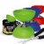 Diabolo Green ✓ Set Sticks & String ✓ Extra String ✓ Online Video by  Mister M Perspective: front