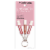 MCoBeauty 3-in-1 Lip Gloss Trio Keyring – High-Shine Perspective: front