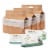 Ecoriginals Plant Based 3 Packs of Diapers + 3 Packs of Water Wipes | Newborn Size 0 | Perspective: front