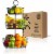 REGAL TRUNK  CO 3 Tier Fruit Basket, Elegant French Wire Baskets Perspective: front