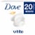 Dove White Deep Moisture Beauty Bar Soap Perspective: front