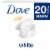 Dove White Deep Moisture Beauty Bar Soap Perspective: front