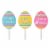 Glitzhome Set of 3 15 H Wooden Easter Egg Yard Stake Perspective: front