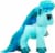 Ty Topaz the Teal Pony Beanie Boo Perspective: left