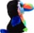 Ty Beaks the Toucan Bird Beanie Boo Perspective: left
