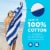 Ben Kaufman Cabana Stripe Beach Towels, Oversized, Quick-Dry Cotton, 30 x 60 , 6PK Perspective: left