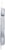 Spectrum Cora Closet Rod Hook - Gray/Clear Perspective: left