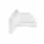Spectrum Wall Mount Wood Rack - White Perspective: left