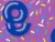 Kroger® Celebration Glazed Confetti Cake Donuts Perspective: left