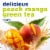 Kroger® Zero Sugar Peach Mango Green Tea Drink Mix Packets Perspective: left