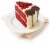 Bakery Fresh Red Velvet Cake with Cream Cheese Icing Perspective: left