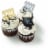 Bakery Fresh Goodness Graduation Buttercream Icing Chocolate Cupcakes Perspective: left