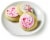 Bakery Fresh Valentine's Day Vanilla Frosted Cookies - Pink / White Perspective: left