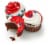 Bakery Fresh Chocolate Patriotic Cupcakes Perspective: left