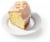 Bakery Fresh Lemon Pudding Cake Slice Perspective: left