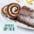 Bakery Fresh Chocolate Cake Roll Iced Perspective: left