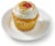 Private Selection® Jumbo Strawberry Cheesecake Cupcake Perspective: left