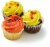 Bakery Fresh Chocolate & White Cupcakes with Buttercreme Icing Mini Perspective: left