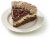 Bakery Fresh Fudge Brownie Ice Cream Cake Slice Perspective: left