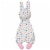Manhattan Toy Cherry Blossom Days Baby Bunny Blankie and Teether Perspective: left