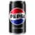Pepsi Cola Zero Sugar Soda Mini Cans 6pk Perspective: left