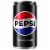Pepsi Zero Sugar Soda Cola Mini Cans Perspective: left