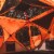 Gazelle T4 4-Person Pop Up Camping Hub Tent w/Removable Floor & Rain Fly, Orange Perspective: left