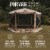 Gazelle G6 12ft x 12ft 6-Sided Pop Up Portable 8 Person Gazebo Tent, Desert Sand Perspective: left