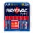 Rayovac Fusion Alkaline AA Batteries - 6 Pack Perspective: left