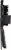Ace Boar Bristles Club Brush - Black Perspective: left