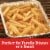 Ore-Ida Crispy Straight-Cut Fries French Fried Potatoes Perspective: left