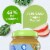 Gerber 2nd Foods Organic for Baby Baby Food Apple Spinach Kale Jar Perspective: left