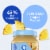 Gerber Stage 2 Baby Food Pineapple Jar Fruit Puree Non-GMO Baby Puree Perspective: left