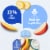 Gerber Toddler Food Mango Banana Apple Fruit Puree Yogurt & Whole Grains Pouches Perspective: left