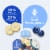 Gerber Toddler Food Banana Blueberry Fruit Puree Yogurt & Whole Grains Pouches Perspective: left