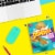 Dunkaroos Vanilla Cookies and Rainbow Chip Frosting Perspective: left