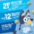 General Mills Bluey Crispy Corn Puffs Cereal Perspective: left