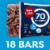 Fiber One 70 Calorie Brownies Chocolate Fudge Snack Bars Perspective: left