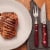 Tramontina Porterhouse Pointed Tip Steak Knife Set Perspective: left