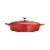 Tramontina Gourmet Covered Cast Iron Braiser - Gradated Red Perspective: left